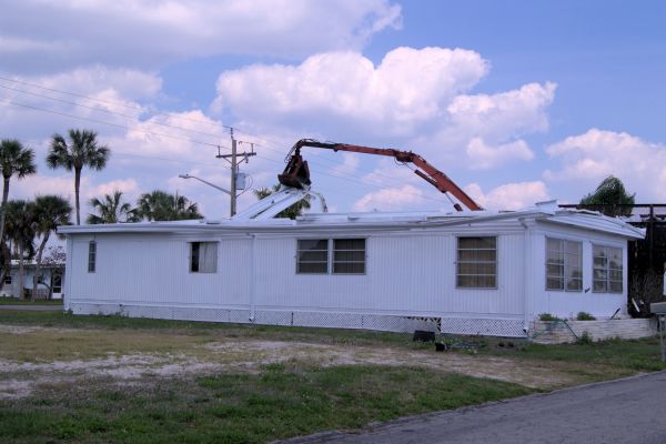 Mobile Home Demolition in Huntersville