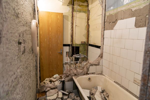 Shower Tile Demolition in Huntersville
