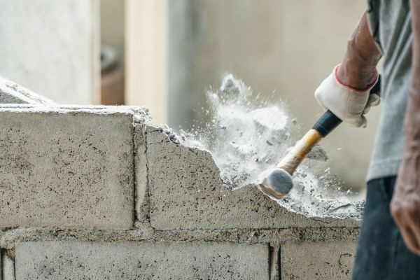 Block Wall Demolition in Huntersville